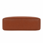 SlimBag brown faux leather shoulder handbag with sleek design and top handle, featuring a spacious interior and subtle branding.