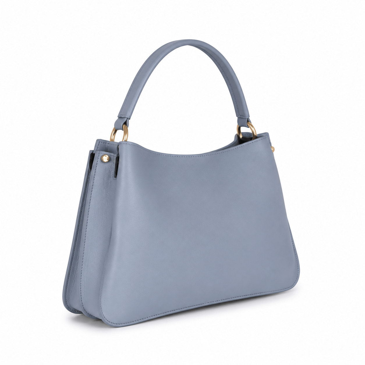 SlimBag Light Blue Faux Leather Shoulder Handbag