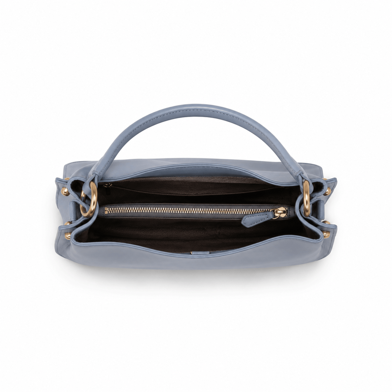 SlimBag Light Blue Faux Leather Shoulder Handbag