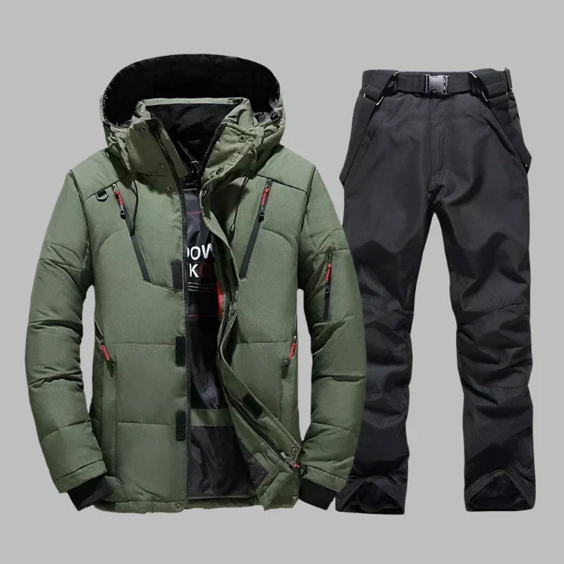 Waterproof and warm ski set for men
