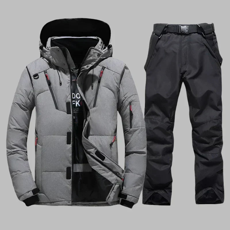 Waterproof and warm ski set for men