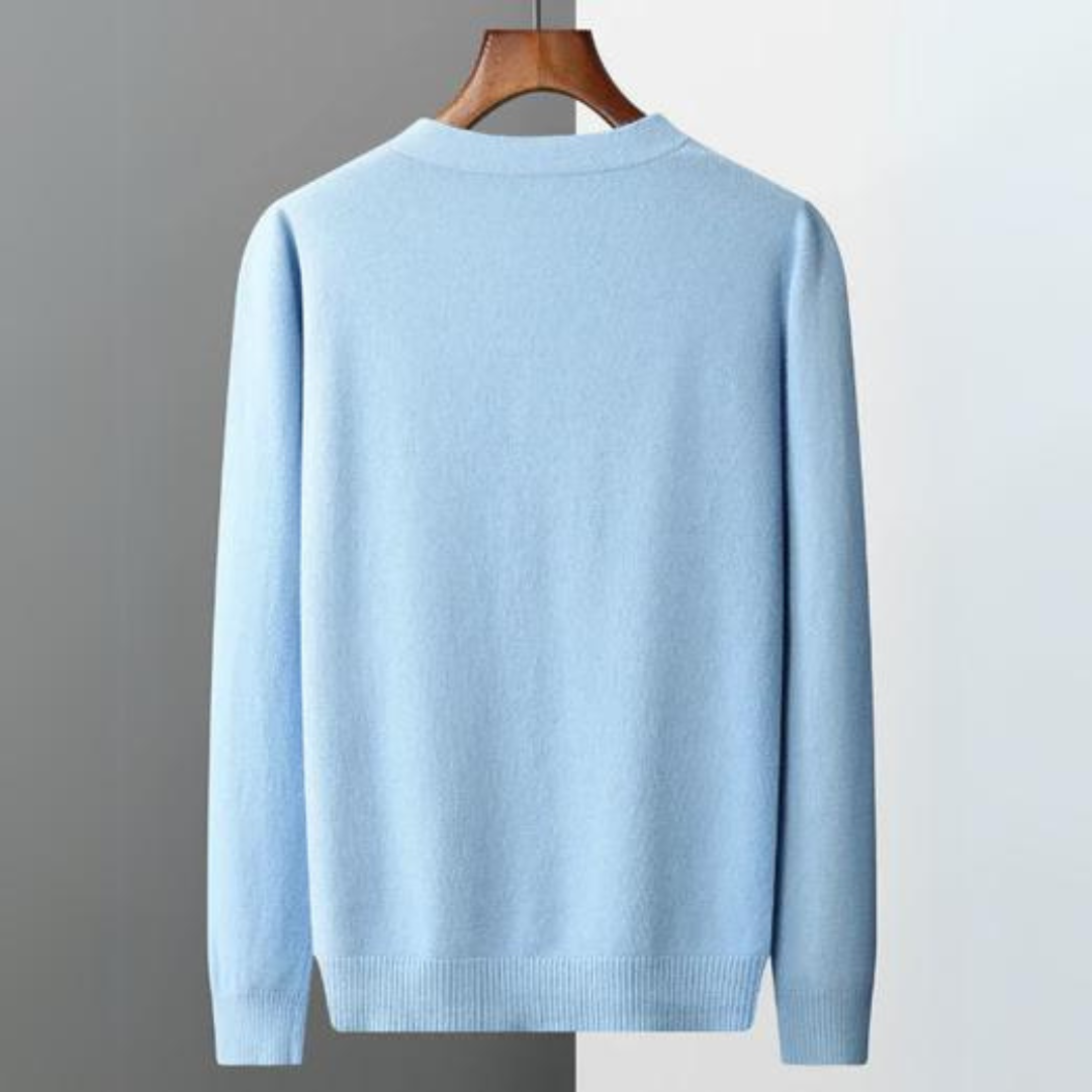 Cashmere Cardigan with Button Front for Men