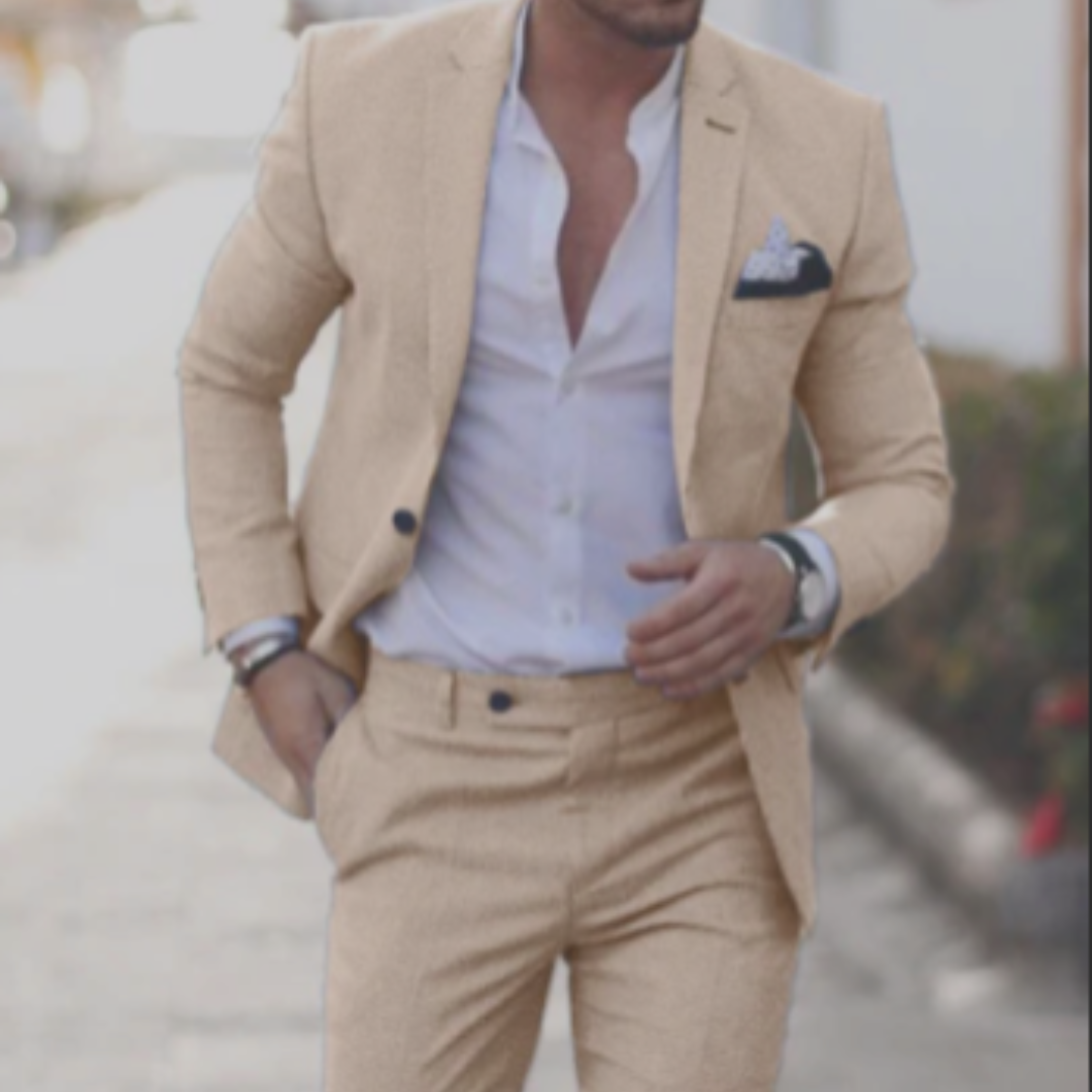 Men’s formal two-piece summer suit