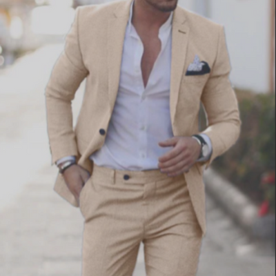 Men’s formal two-piece summer suit