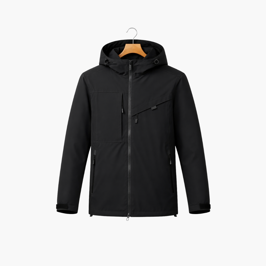 Casual hooded ski jacket for men