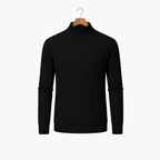 Cable Knit Crew Neck Sweater for Men