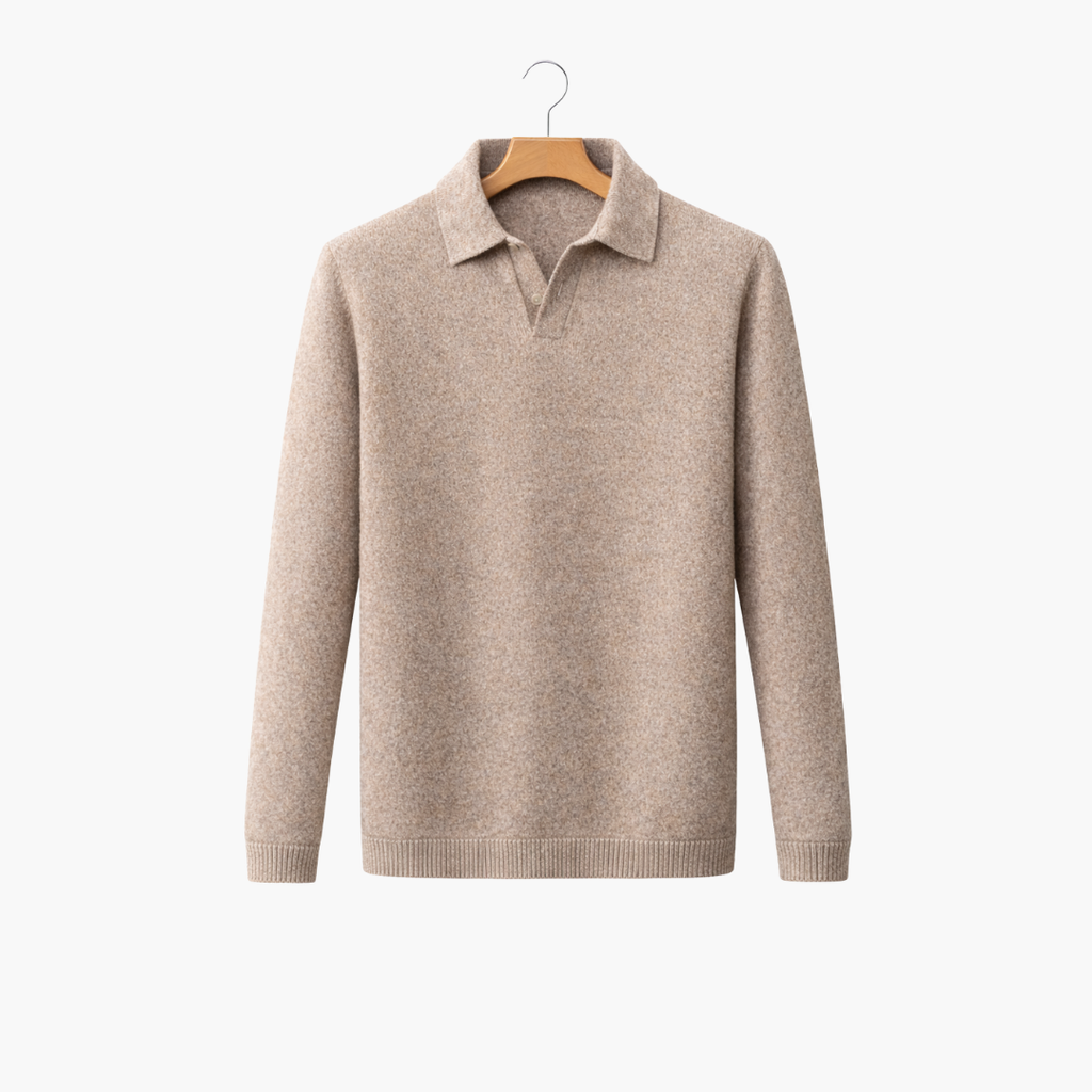 Polo à col en V pour homme | Style Vieille Fortune