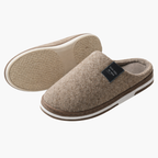Men’s plush indoor slippers with non-slip sole