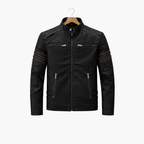 Men’s biker jacket with zip fastening for casual wear
