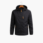 Casual Style Waterproof Hooded Rain Jacket for Men