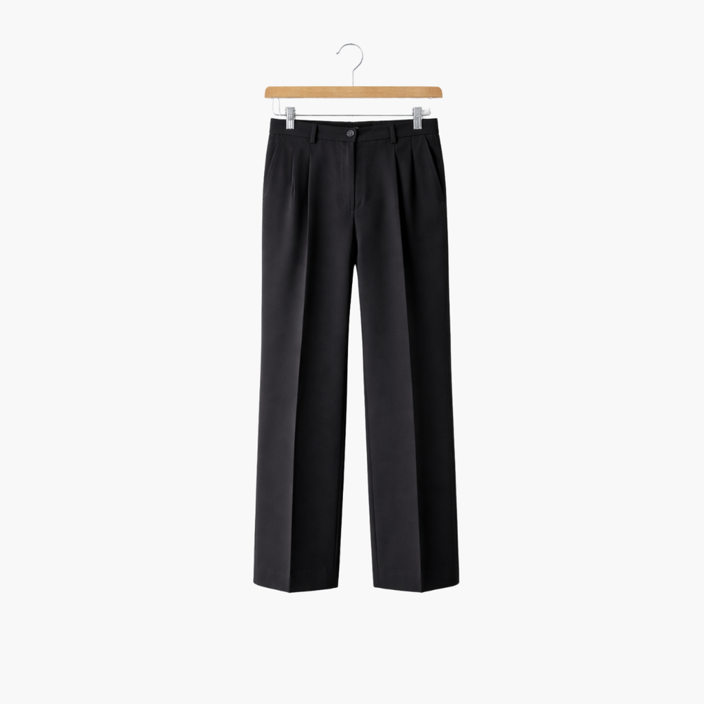 Men’s Relaxed Pleated Trousers | Versatile Straight-Leg