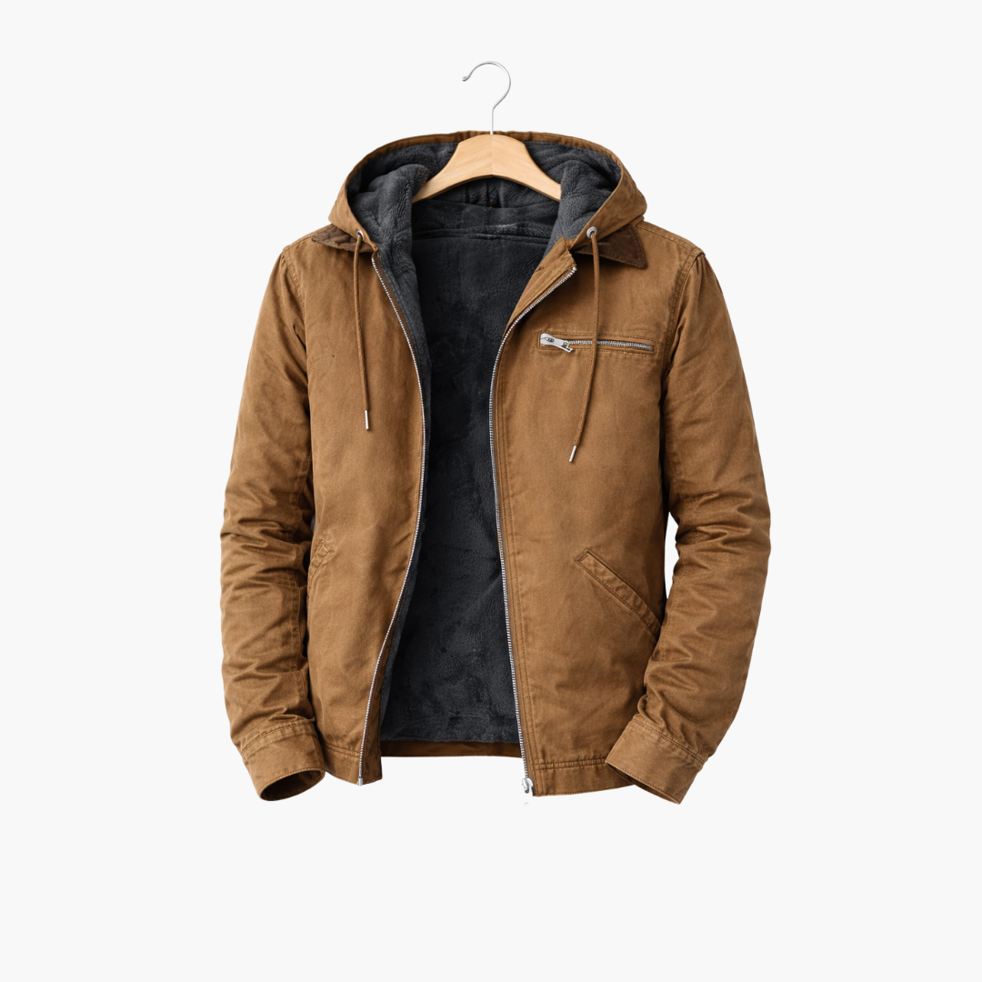 Men’s Hooded Winter Jacket | Warm Fleece Lined Outerwear