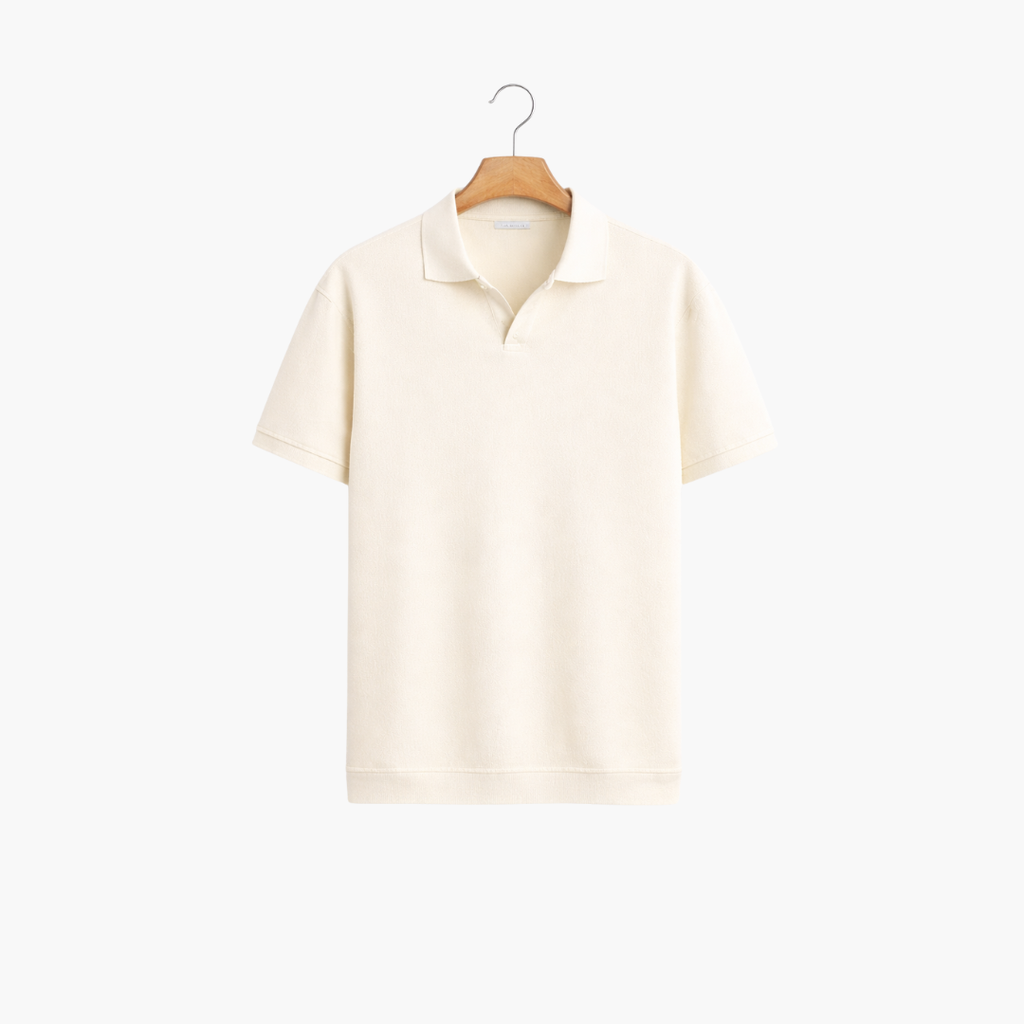 Men’s Knit Polo Shirt | Short-Sleeve Collared Top