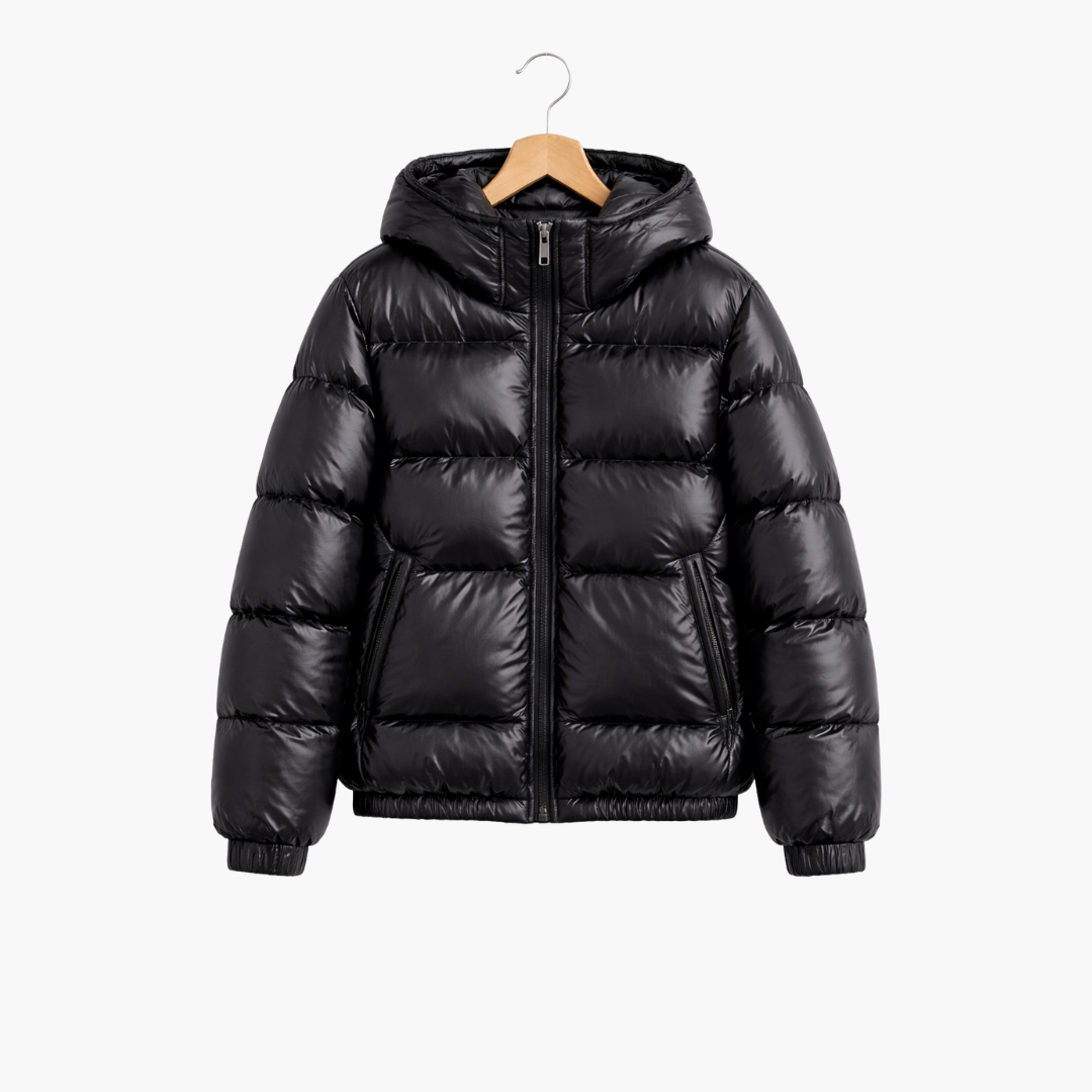 Men’s Short Puffer Jacket | Warm Hooded Outerwear