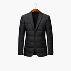 Men Padded Blazer | Quilted Jacket with Smart Fit