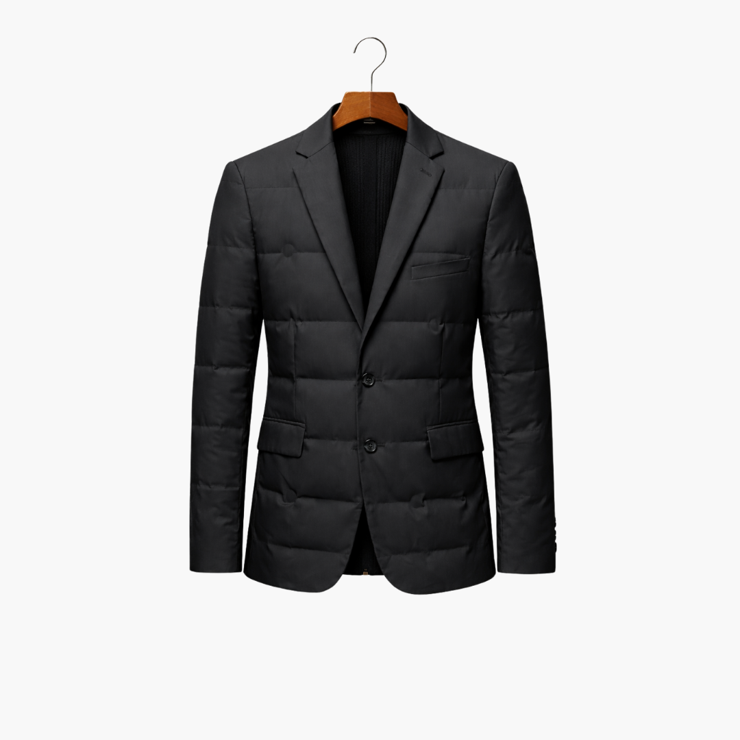 Men Padded Blazer | Quilted Jacket with Smart Fit