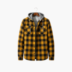 Men’s Checked Hooded Jacket | Casual Everyday Wear