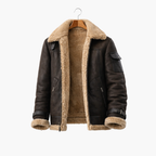 Men’s Wool Jacket with Front Zipper