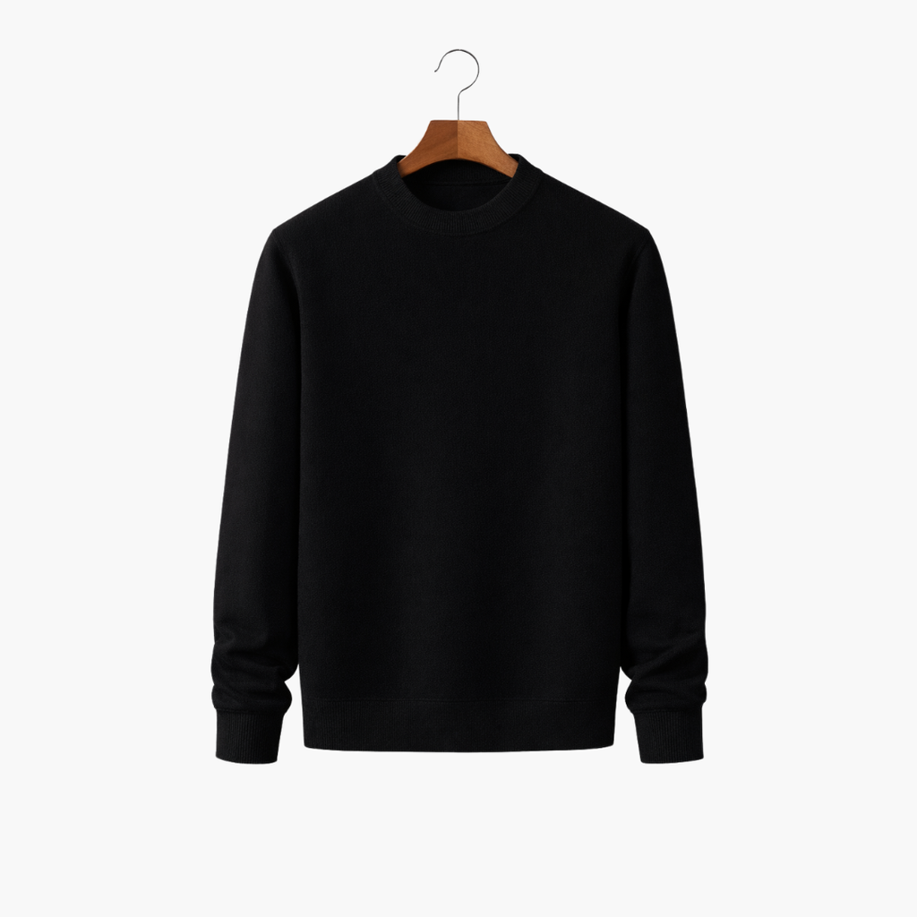 Sweter męski | Elegancki, okrągły dekolt