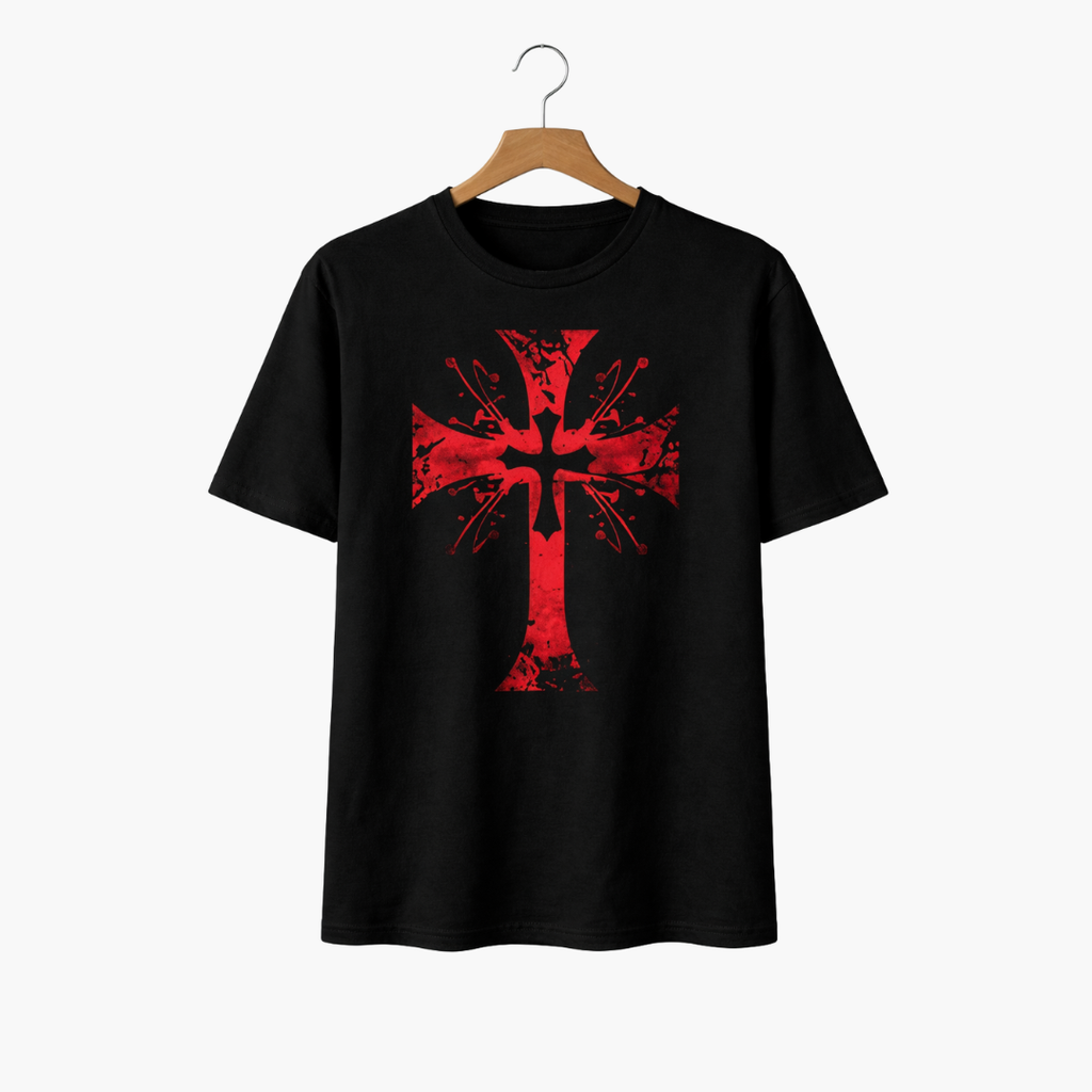 Men's Crusader T-Shirt | Loose Round Neck Graphic