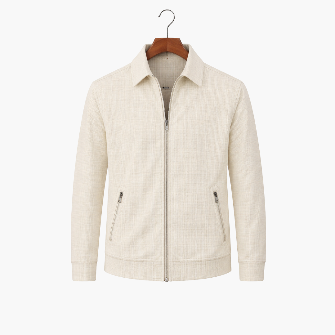 Men's zipper jacket with stylish look