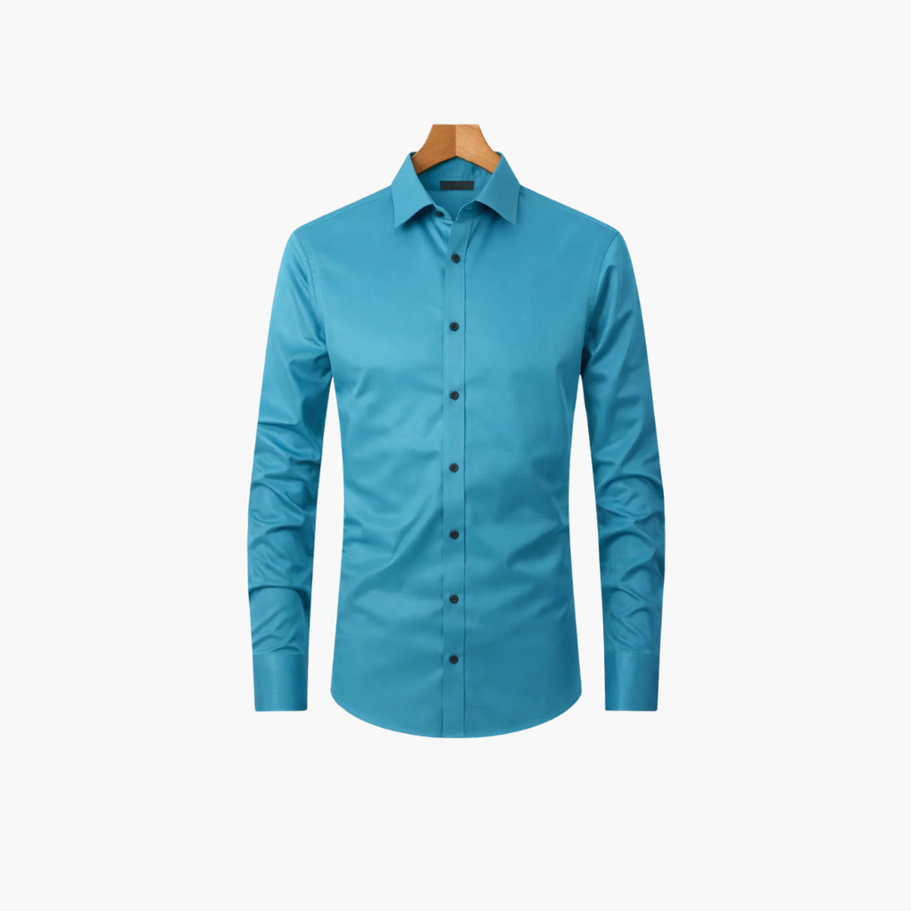 Men’s Satin Shirt with Button Closure | Elegant Slim Fit