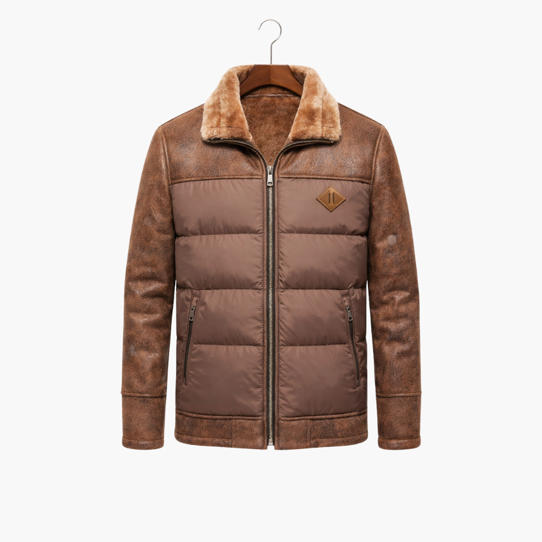 Mens Chic Quilted Winter Jacket