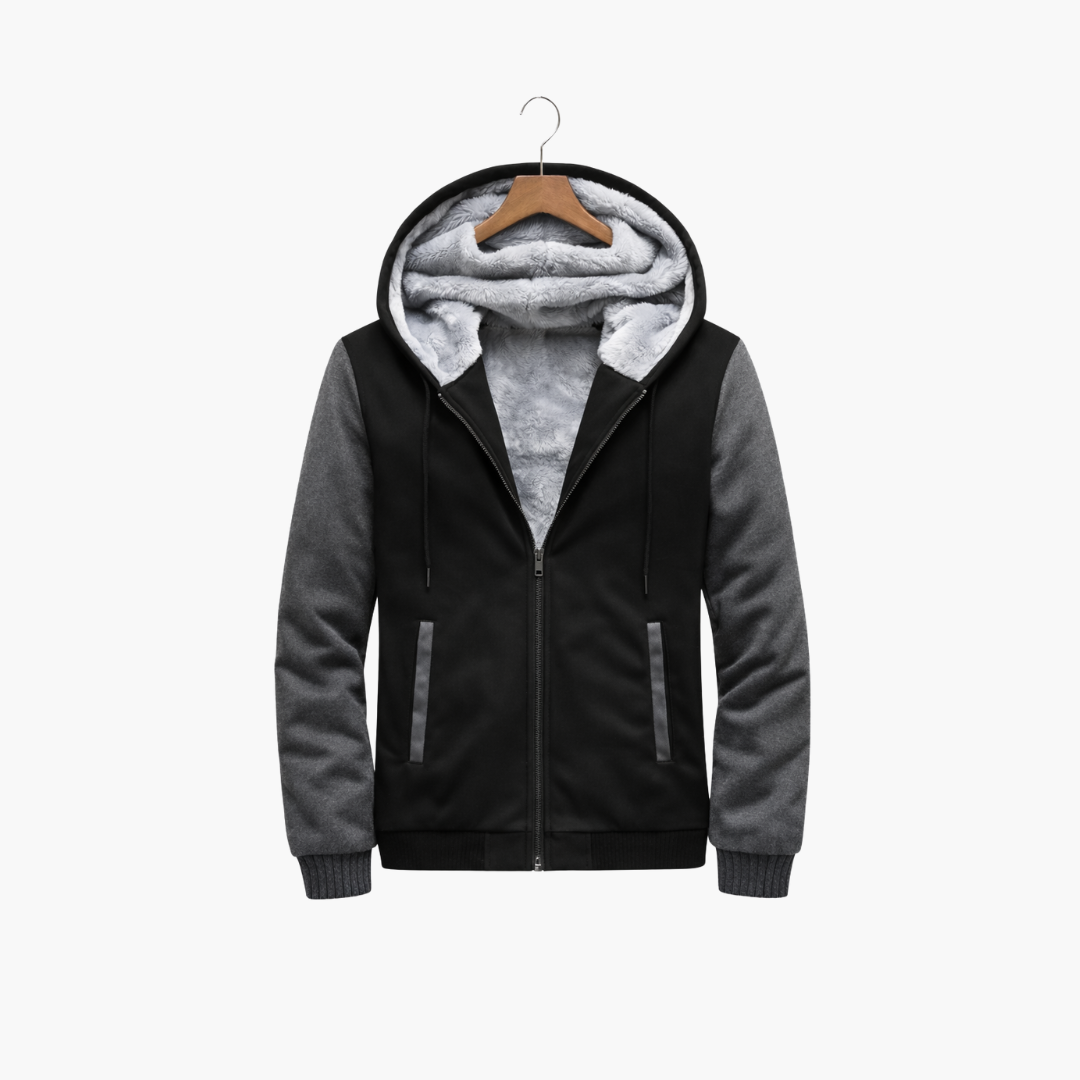Men's quilted Hooded jacket