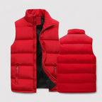 Casual Wear Padded Vest with Stand Collar for Men