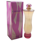 Versace Woman by Gianni Versace EDP spray for women, 3.4 oz, elegant perfume bottle with gold accents and sleek design
