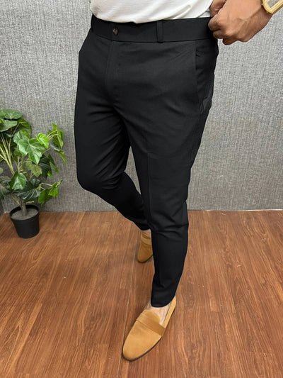 Modieuze Heren Net Chino Broek