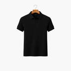 Open Neck Half Sleeves Polo for Men