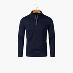 Men Turtleneck Half Zip Sweater