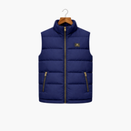 Sleeveless Quilted Vest with Zip For Men