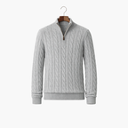 Half‑Zip Pullover with Collar for Men
