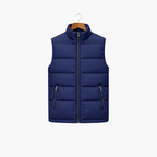 Casual Wear Padded Vest with Stand Collar for Men