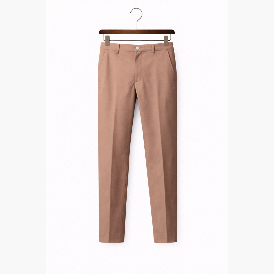 Casual Stretch Trousers with Tailored Fit for Men