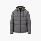 Men’s Hooded Puffer Jacket | Warm Quilted Winter Coat