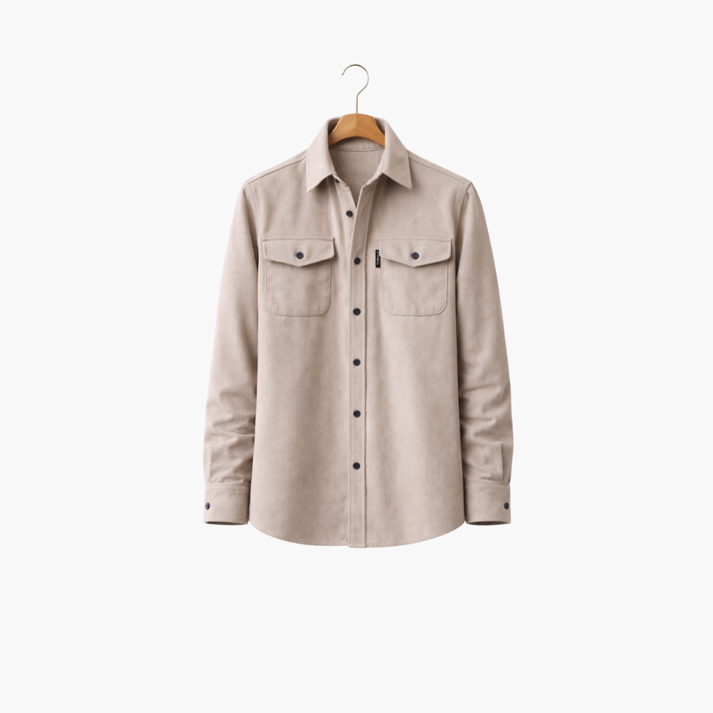 Men’s Minimal Overshirt | Lightweight Casual Shirt Jacket