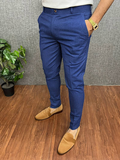 Modieuze Heren Net Chino Broek