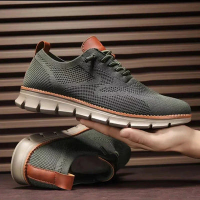 Mesh Sneakers with Cushioned Sole for Men