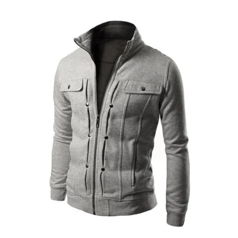 Men’s Minimalist Zip Jacket | Lightweight Smart Casual