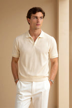 Men’s Knit Polo Shirt | Short-Sleeve Collared Top