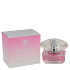 Versace Bright Crystal eau de toilette spray for women, 1.7 oz, featuring a clear glass bottle with pink and silver accents.