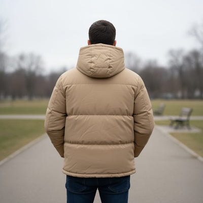Waterproof Down Hooded Puffer Winter Jacket