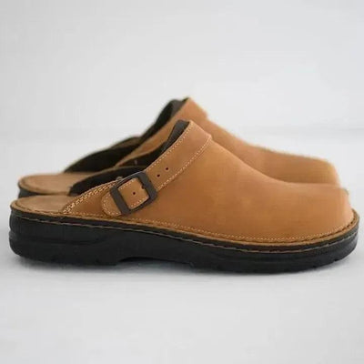 Greer Slippers | Orthopedische Comfort Pantoffels van Leer