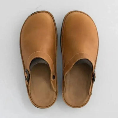 Greer Slippers | Orthopedische Comfort Pantoffels van Leer