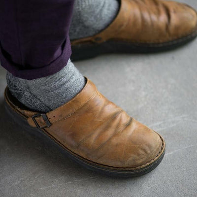 Greer Slippers | Orthopedische Comfort Pantoffels van Leer