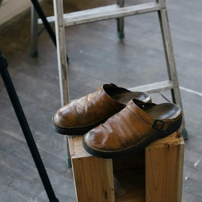Greer Slippers | Orthopedische Comfort Pantoffels van Leer