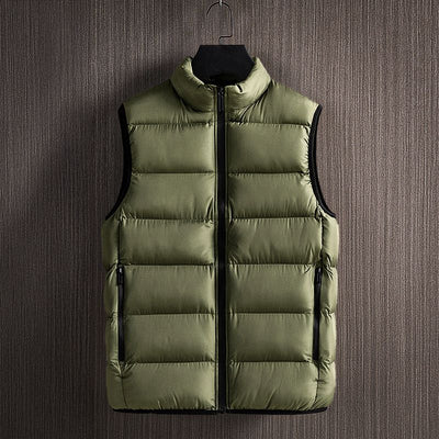 Men’s Lightweight Padded Vest with Front Zipper
